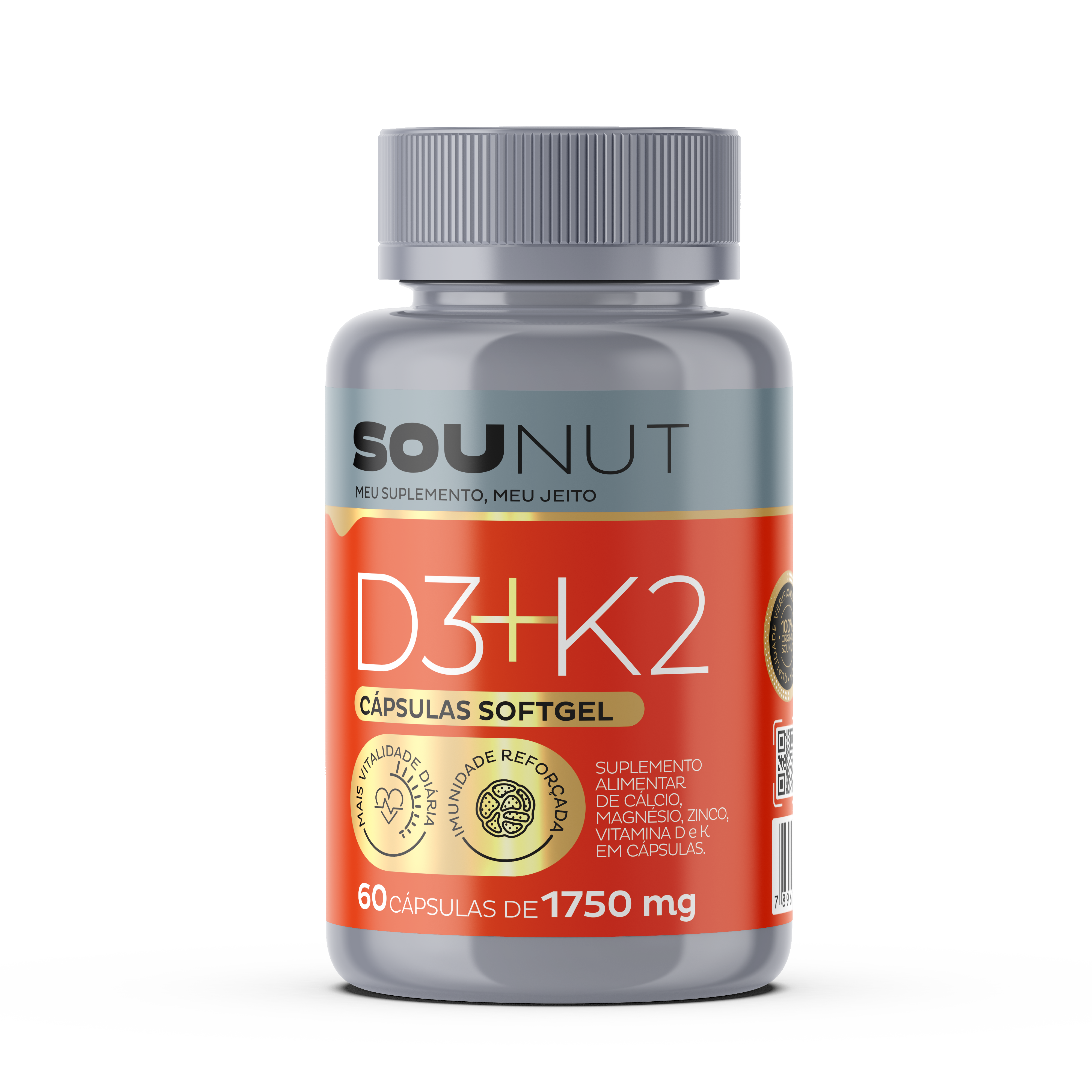 Suplemento D3+k2 60 cápsulas